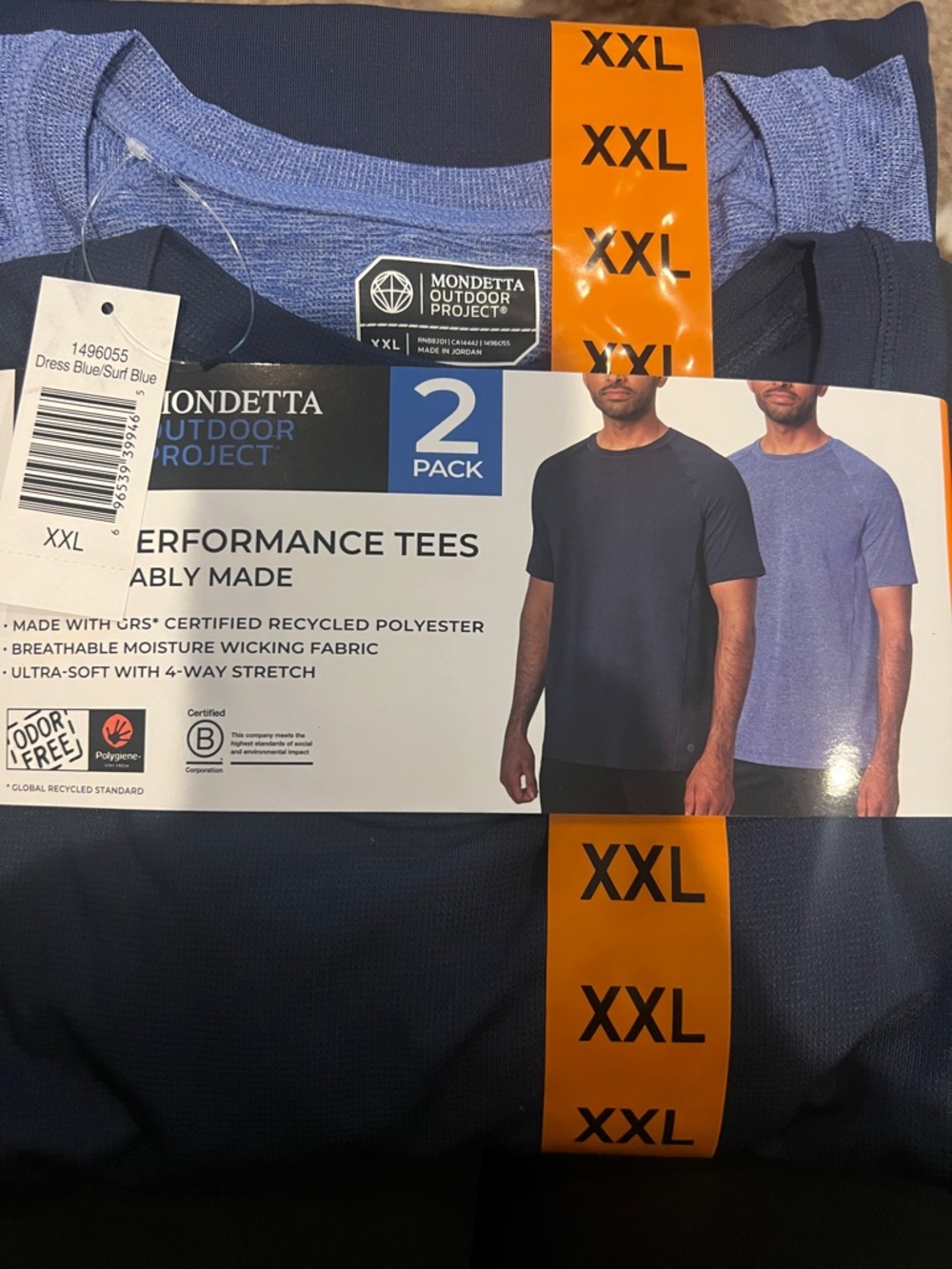 Pack of performance tees XXL